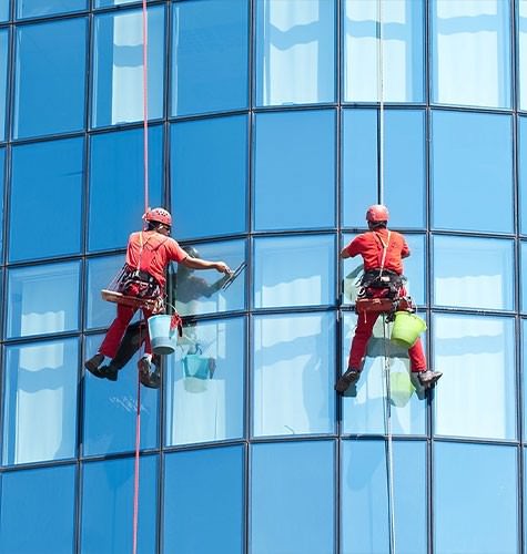 Мытье фасадов промальпинистами в Обнинске